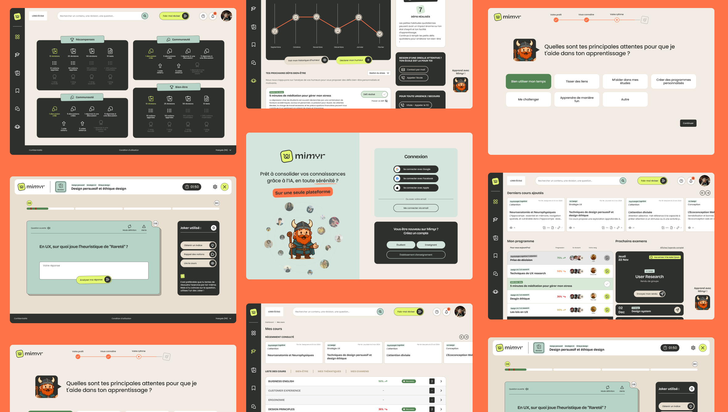 mockup application Mimyr